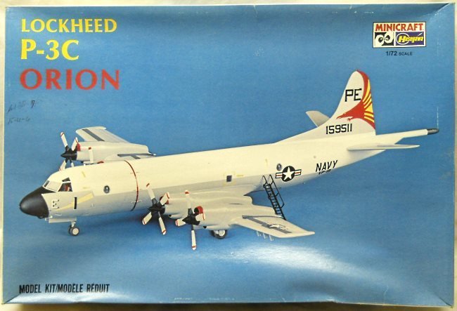 Hasegawa 1/72 Lockheed P-3C / CP-140 Orion - RCAF (Canadian) or US Navy VP-19, 1147 plastic model kit